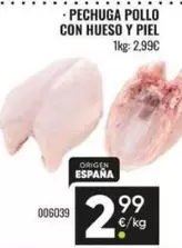 origen - Pechuga Pollo Con Hueso Y Piel