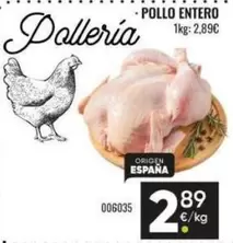 Pollo Entero Origen España