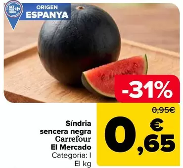 carrefour - Síndria Sencera Negra El Mercado