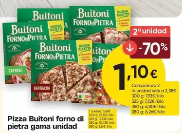 Buitoni - Pizza Forno Di Pietra Gama Unidad