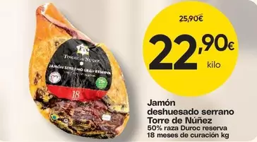 Torre de Núñez - Jamón Deshuesado Serrano