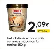Froiz - Helado Sabor Vainilla Con Nuez Macadamia Tarrina