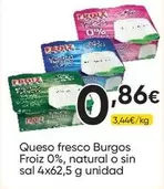 Froiz - Queso Fresco Burgos 0%, Natural O Sin Sal