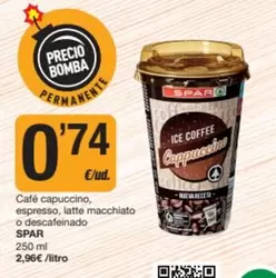 Spar - Café Capuccino, Espresso, Latte Macchiato O Descafeinado