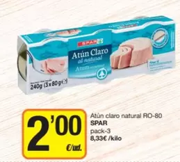 Spar - Atún Claro Natural