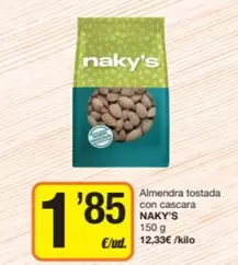 Naky's - Almendra Tostada Con Cascara