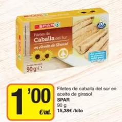 Spar - Filetes De Caballa Del Sur En Aceite De Girasol