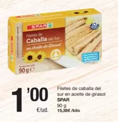 Spar - Filetes De Caballa Del Sur En Aceite De Girasol