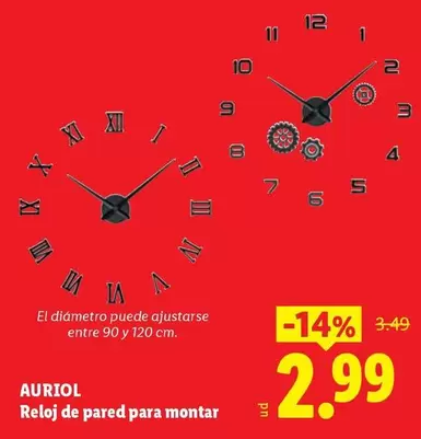 Auriol - Reloj De Pared Para Montar