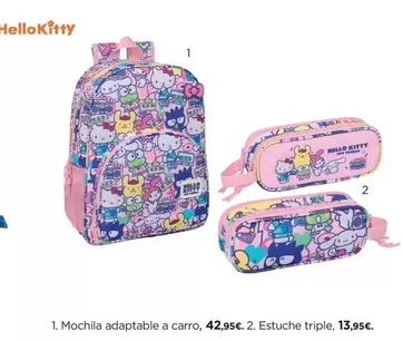 Hello Kitty - Mochila Adaptable A Carro