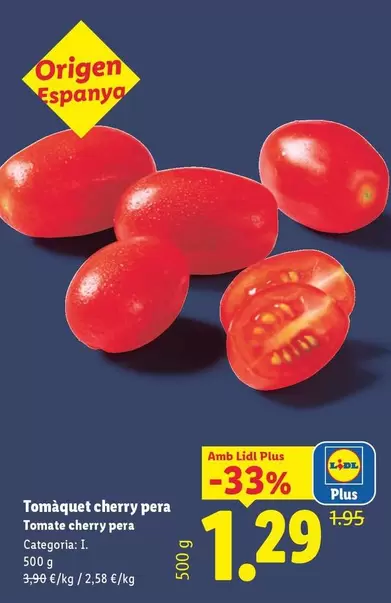 Tomate Cherry Pera