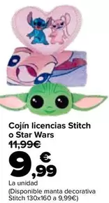 Cojin Licencias Stitch O Star Wars