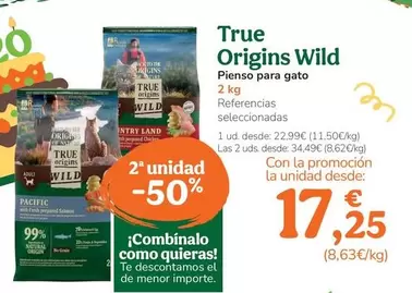 True Origins - Wild Pienso Para Gato