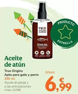 True Origins - Aceite De Atun Apto Para Gato Y Perro