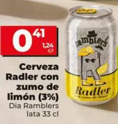 Dia Ramblers - Cerveza Radler Con Zumo De Limon (3%)