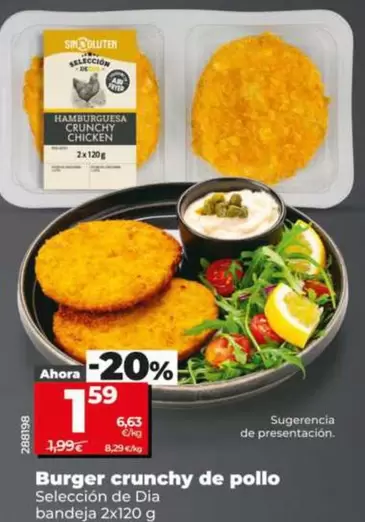 Seleccion De Dia - Burger Crunchy De Pollo