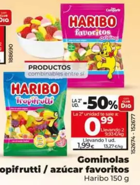 Haribo - Gominolas Tropifrutti/Azúcar Favoritos