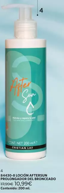 Cristian Lay - Loción Aftersun Prolongador Del Bronceado