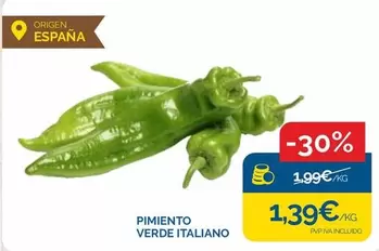 origen - Pimiento Verde Italiano