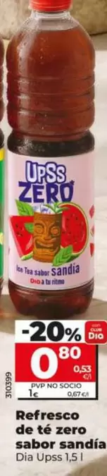 Dia Upss - Refresco De Te Zero Sabor Sandia