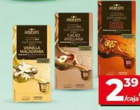 Dia Arom'arte - Café En Cápsulas Sabor Vainilla & Macadamia/Cacao & Hazelnut/Choco Cookie