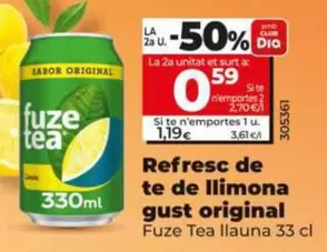 Fuze Tea - Refresco De Te De Limon Sabor Original