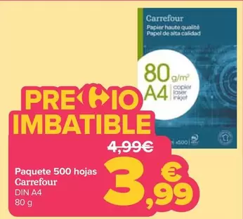 Carrefour - Paquete 500 Hojas