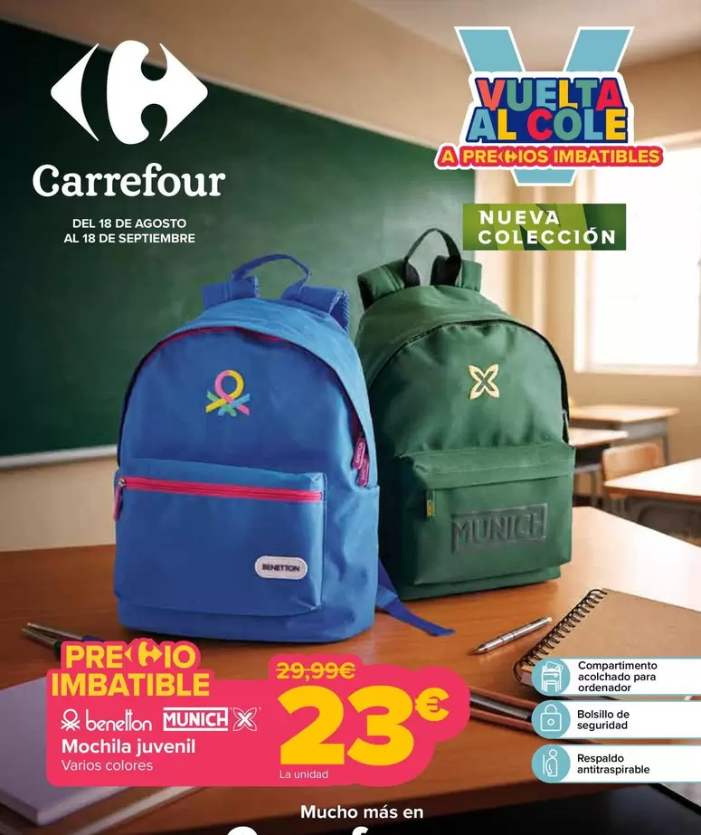 Benetton / Munich - Mochila Juvenil