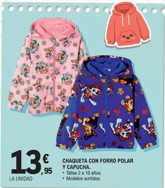 Chaqueta Con Forro Polar Y Capucha