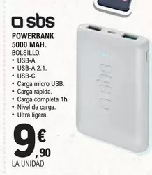 Sbs - Powerbank 5000 Mah