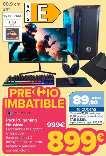 Millenium - Pack PC Gaming Nausicaa