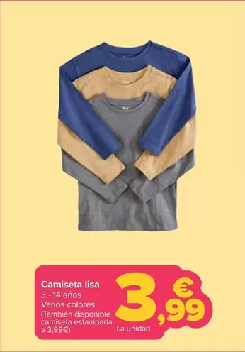 TEX - Camiseta Lisa