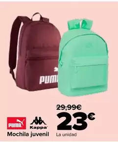 Puma/Kappa - Mochila Juvenil