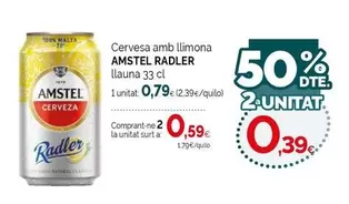Amstel - Cervesa Amb Llimona Radler