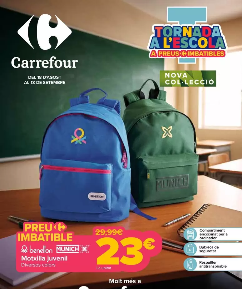 Benetton / Munich - Mochila Juvenil