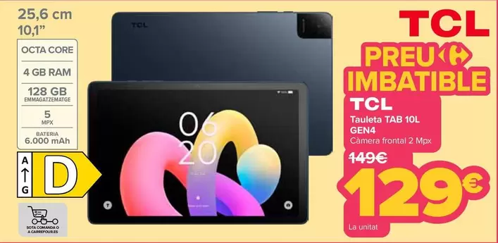 TCL - Tablet Tab 10L Gen4