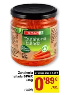 Spar - Zanahoria Rallada