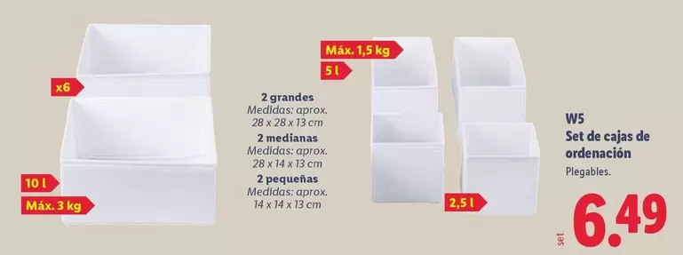 W5 - Set De Cajas De Ordenacion