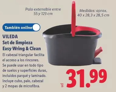 Vileda - Set De Limpieza Easy Wring & Clean