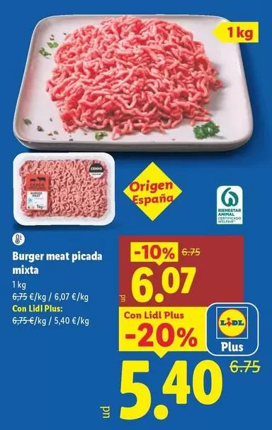 Burger Meat Picada Mixta