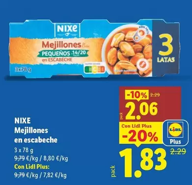 nixe - Mejillones En Escabeche