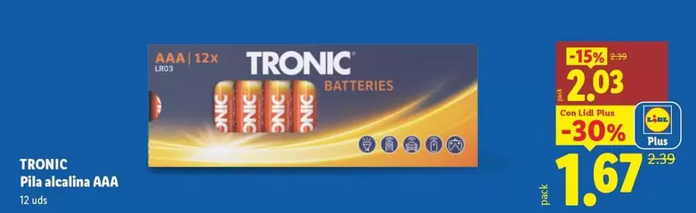 Tronic - Pila Alcimina Aaa