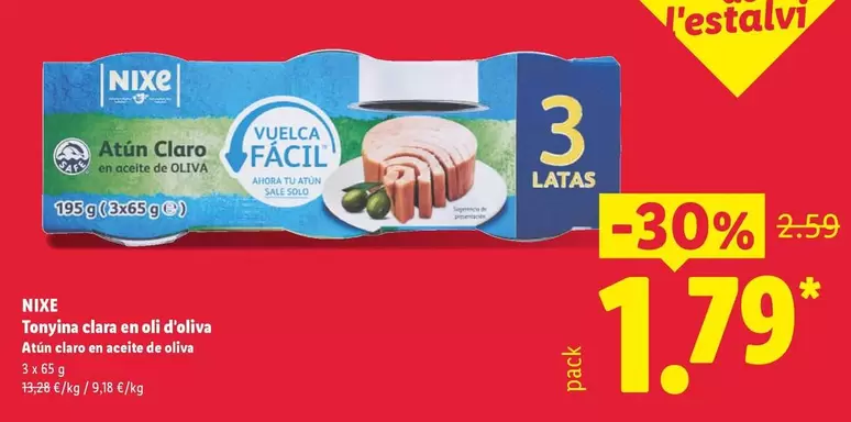 Nixe - Atún Claro En Aceite De Oliva
