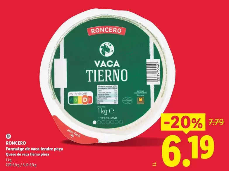 Roncero - Queso De Vaca Tierno Pieza