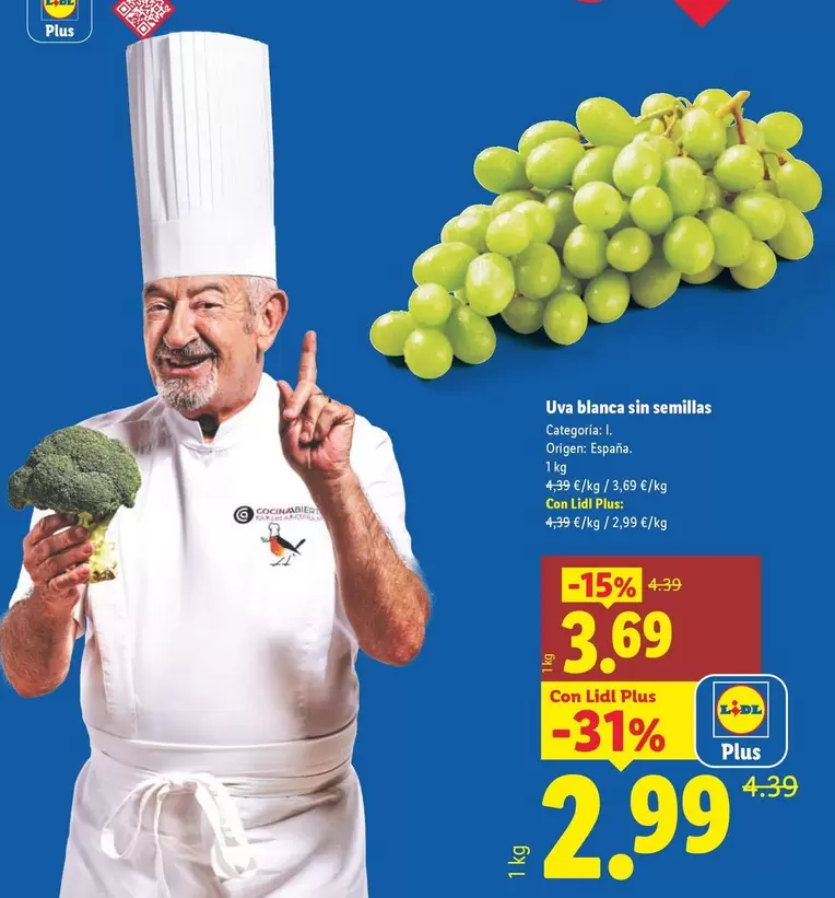 Uova Blanca Sin Semillas