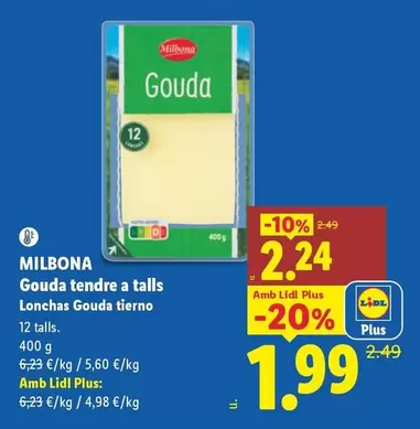 Milbona - Lonchas Gouda Tierno