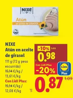 Nixe - Atun En Aceite De Girasol
