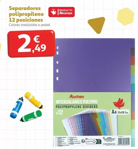 alcampo - Separadores Polipropileno 12 Posiciones