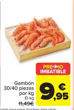 Ortega - Gambon 30/40 Piezas Por Kg