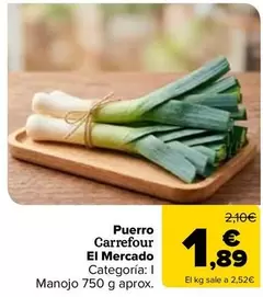 carrefour - Puerro Carrefour El Mercado
